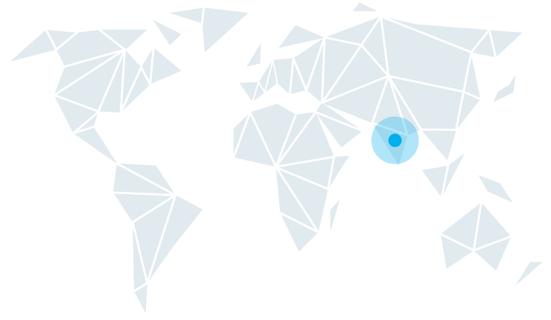 World map, India